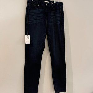 NWT GOOD AMERICAN JEANS GOOD WAIST CROP BLUE025 SIZE 12/31